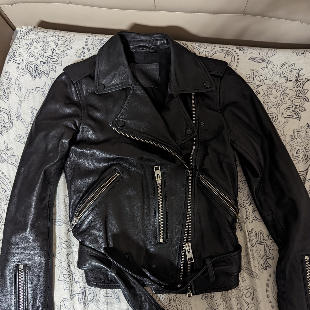 AllSaints Balfern Biker Leather Jacket